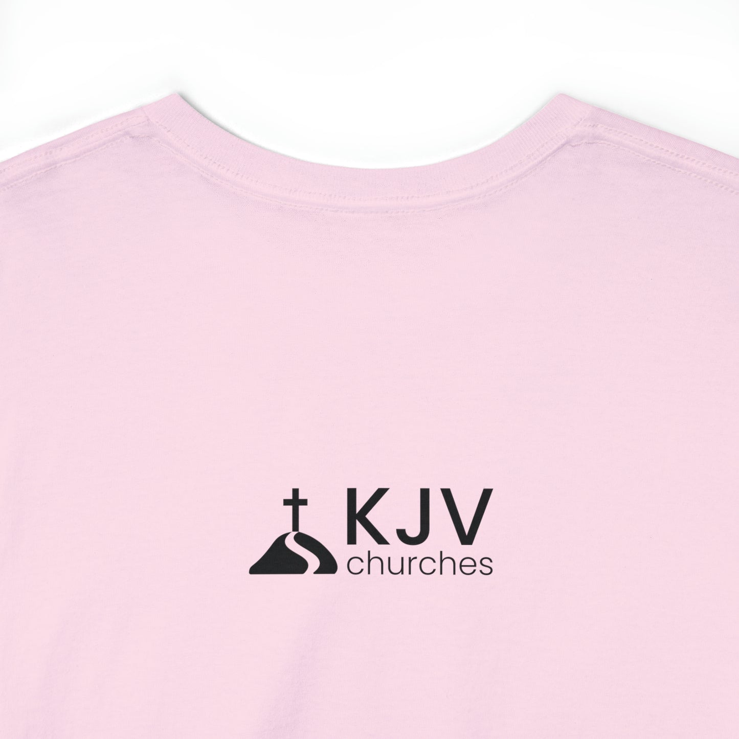 Unisex Heavy Cotton Tee - John 8:58 w/ KJV Churches logo on back