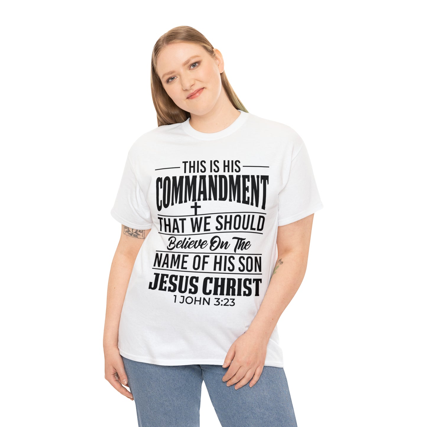 Unisex Heavy Cotton Tee - 1 Jn 3:23