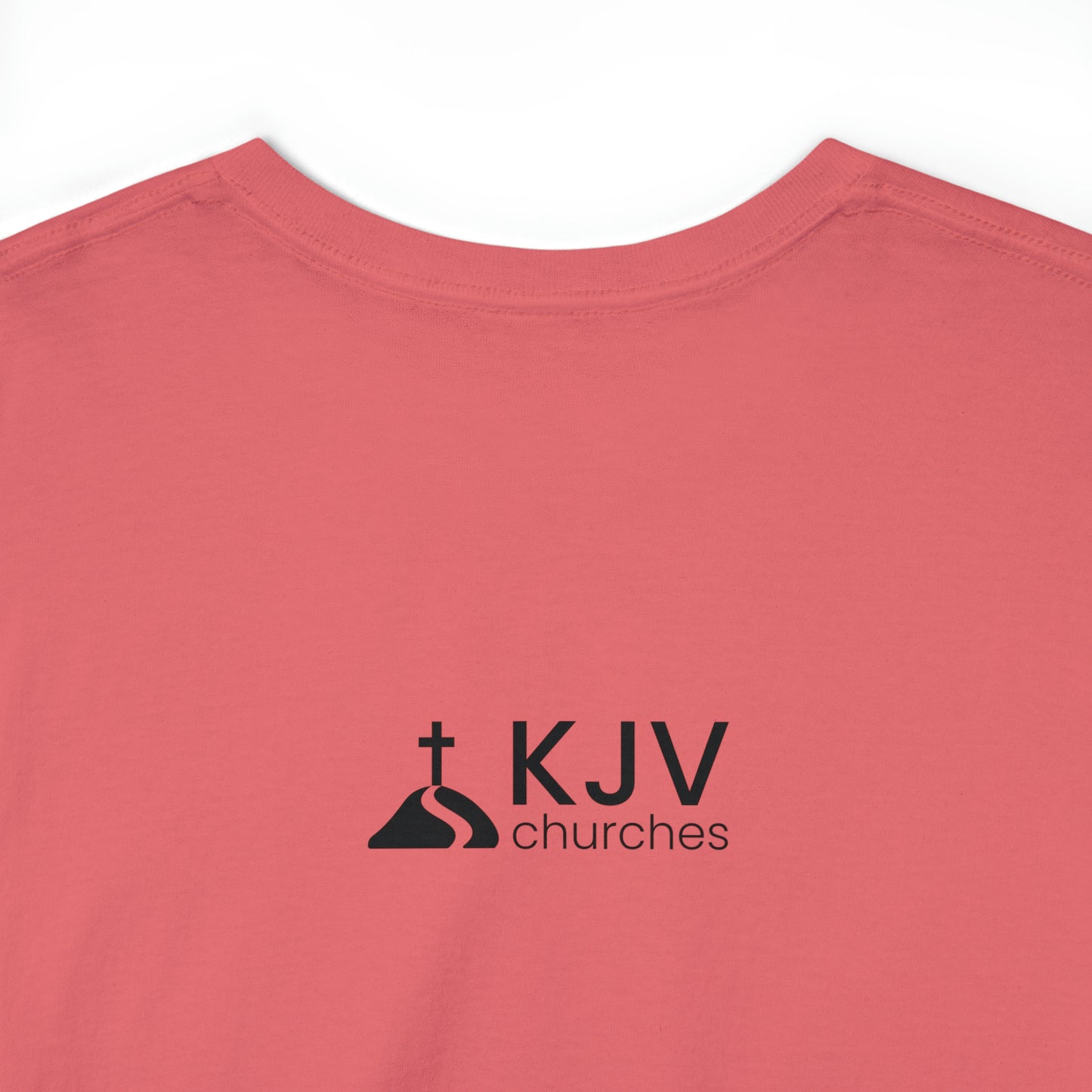 Unisex Heavy Cotton Tee - John 8:58 w/ KJV Churches logo on back