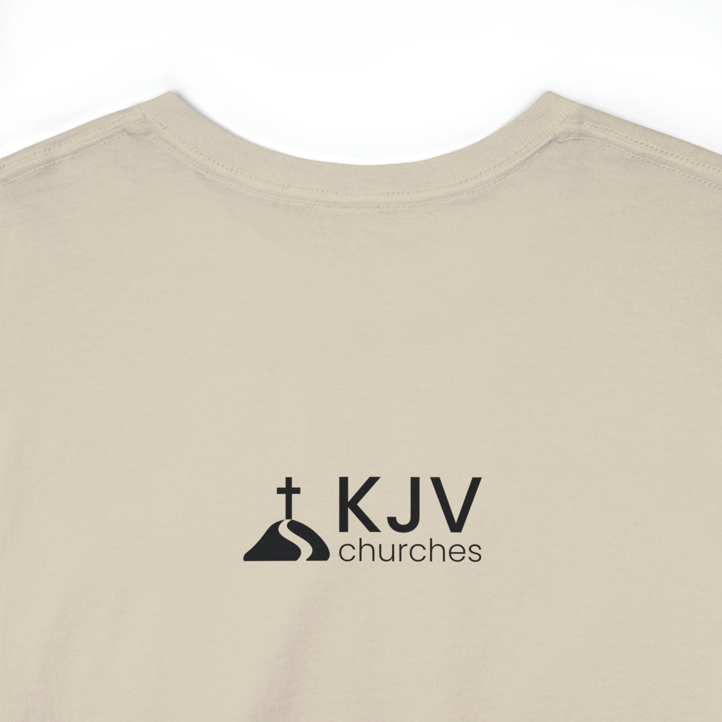 Unisex Heavy Cotton Tee - John 8:58 w/ KJV Churches logo on back