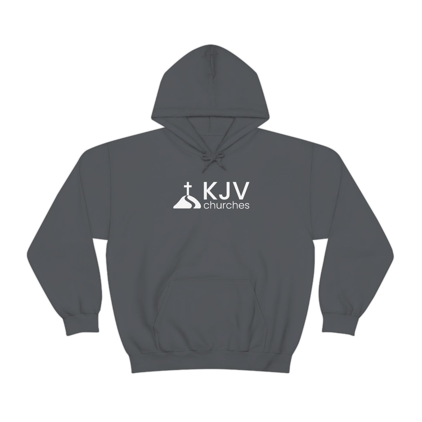 Unisex Heavy Blend™ Hooded Sweatshirt - Ephesians 2:8 w/ KJV Churches logo