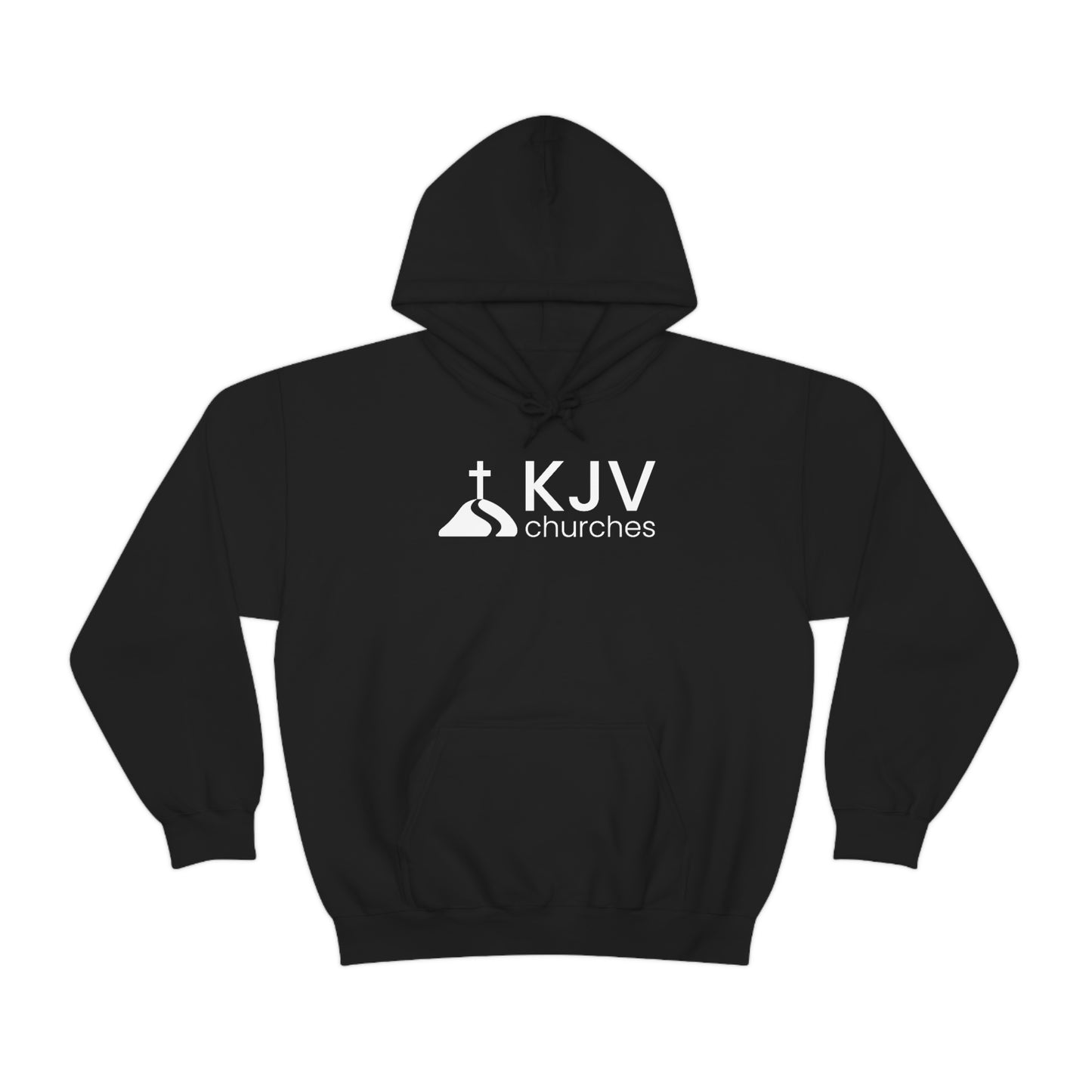 Unisex Heavy Blend™ Hooded Sweatshirt - Ephesians 2:8 w/ KJV Churches logo